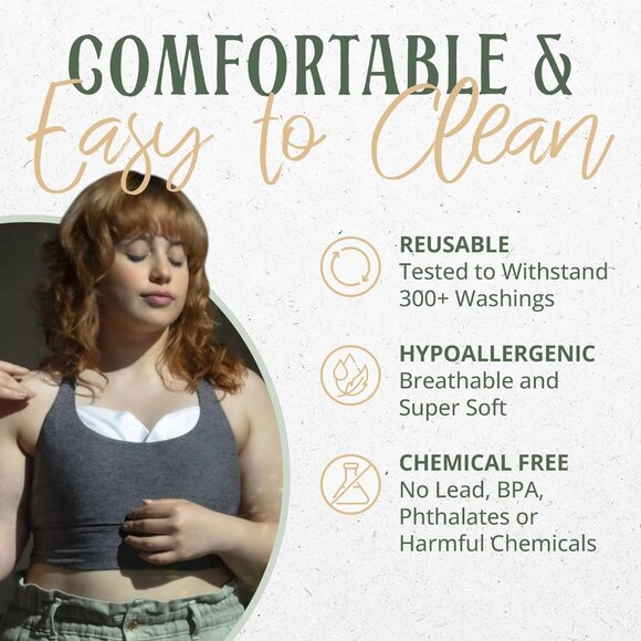 Lulus Naturals Organic Cotton Castor Oil Pads for Breasts - Picture 3 of 3